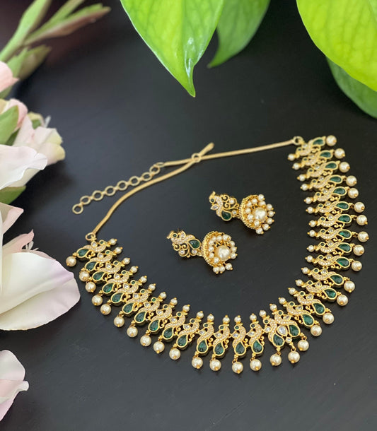 Peacock Antique Necklace set