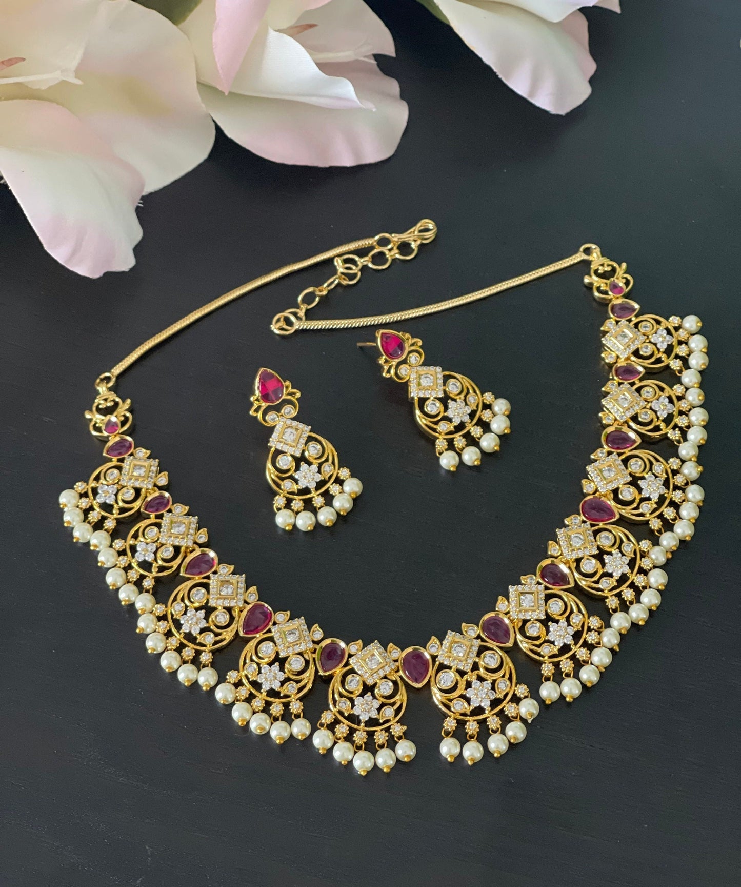 Statement CZ Necklace set