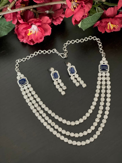 White gold necklace set